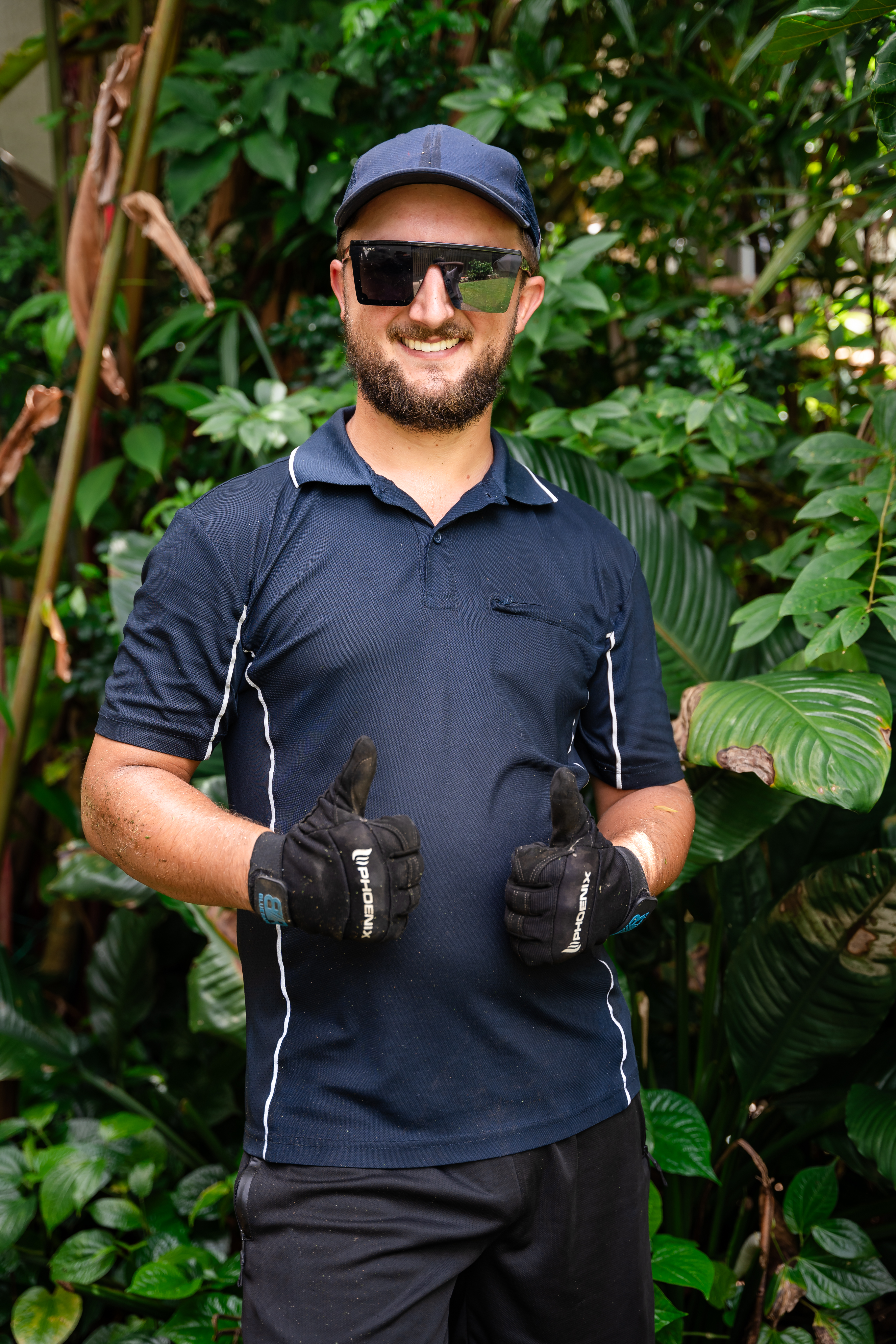 Nathan Du Vergier giving a thumbs up